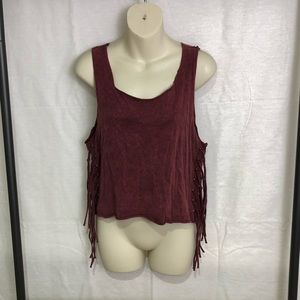 Fringe crop tank